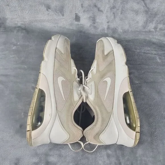 Nike Air Max 200 Womens Size 10 White And Beige Mesh Trainers Low‎ Top Dad Shoes - Picture 5 of 8